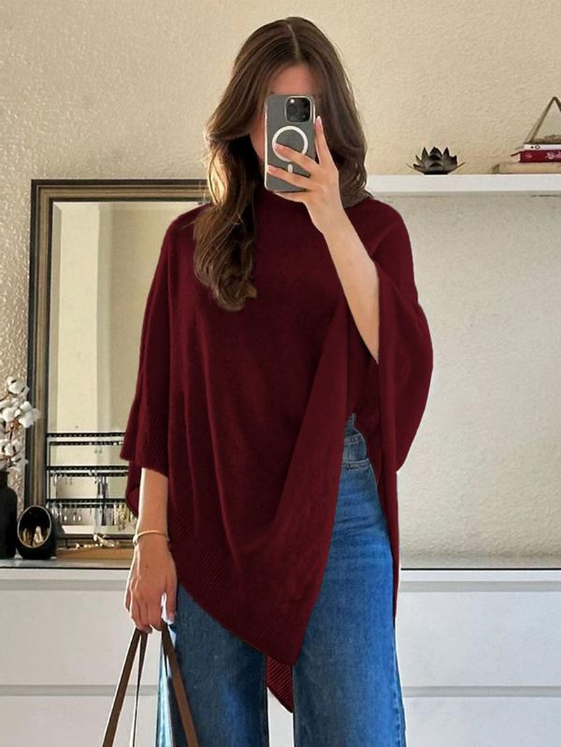 Women's Plain Loose Elegant Fashion Sweater Shawl