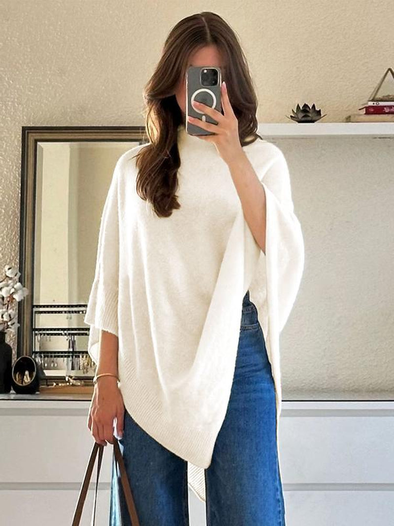 Women's Plain Loose Elegant Fashion Sweater Shawl