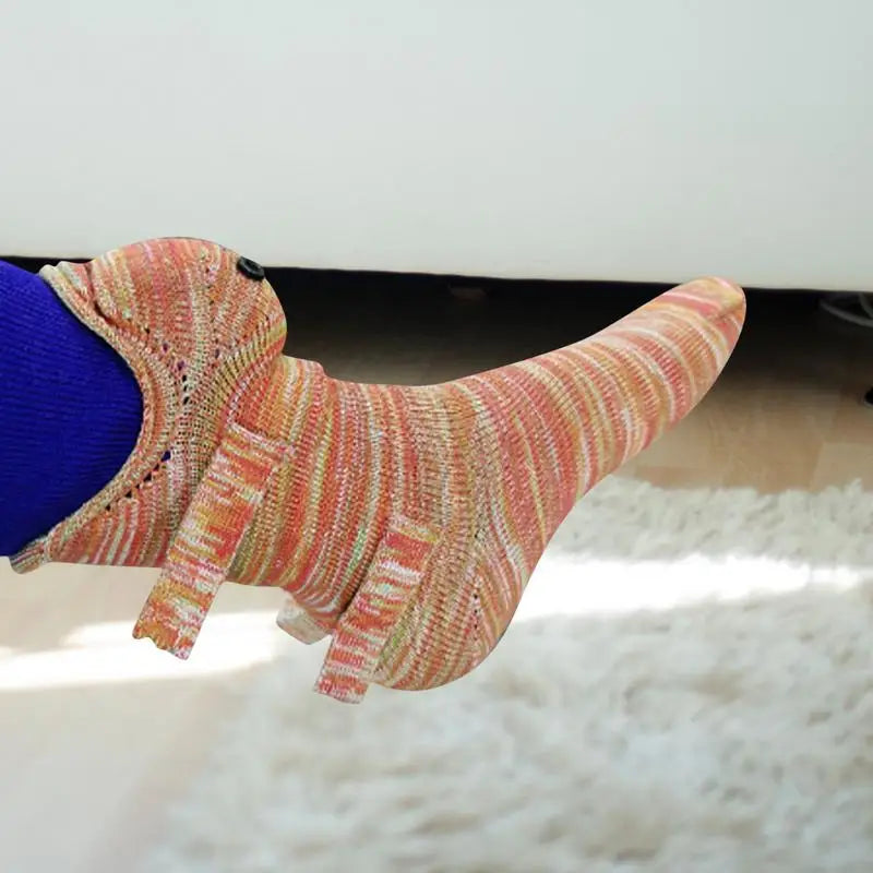Chameleon Crocodile Knitted Socks