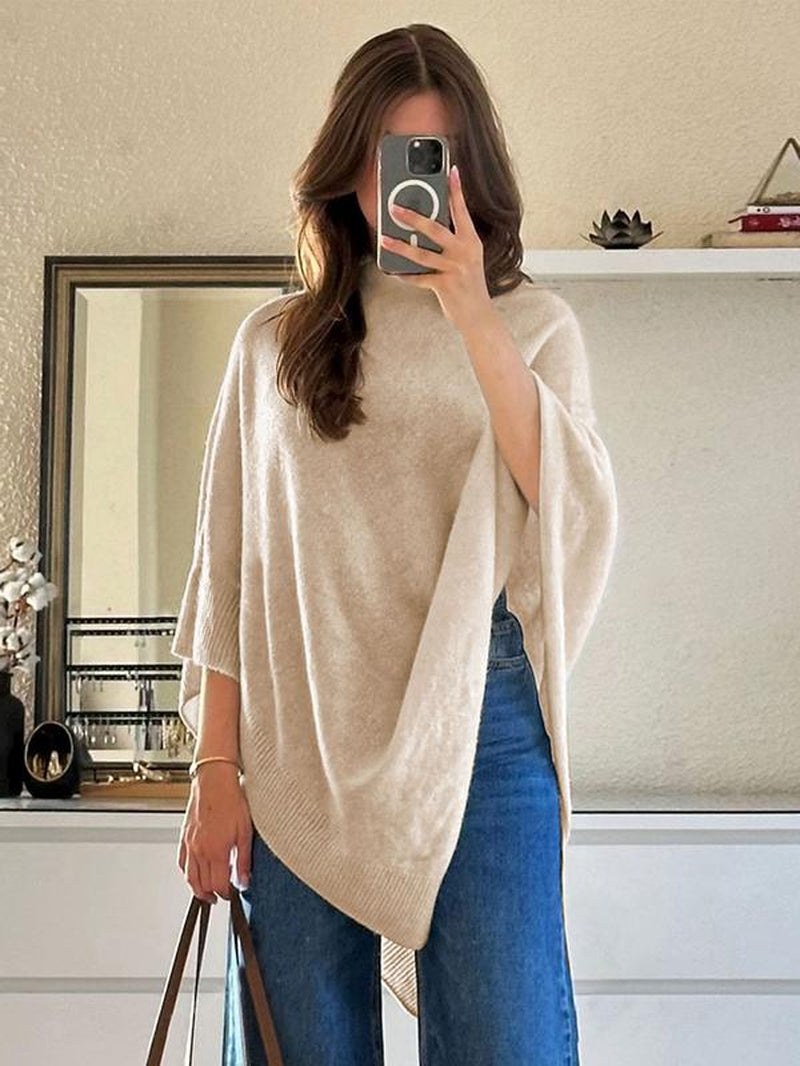 Women's Plain Loose Elegant Fashion Sweater Shawl